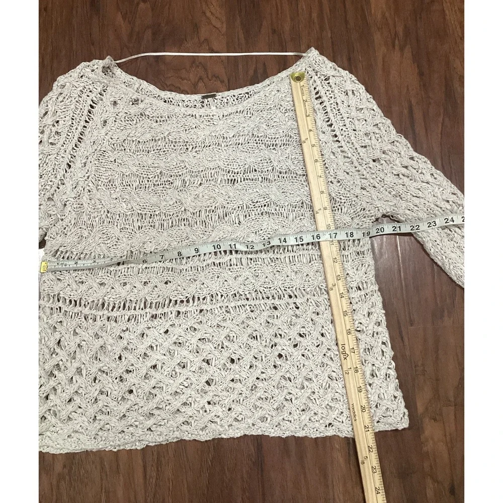 Free People crochet  top   Large Ivory Boho hippie